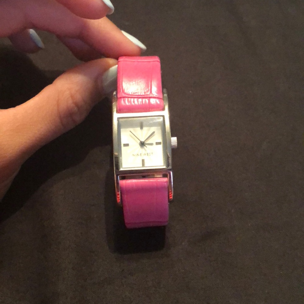 Nine West hot pink watch